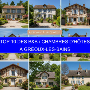Top 2 des B&B / Chambres d'hôtes à Gréoux-les-Bains